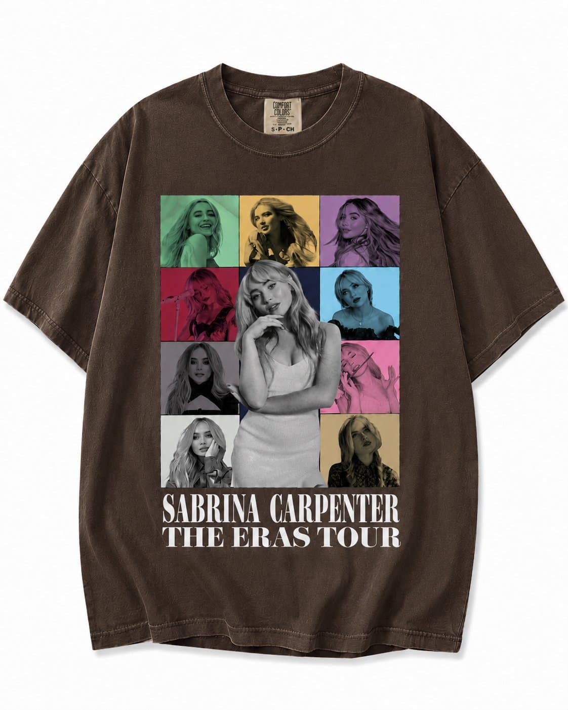 Sabrina Carpenter Comfort Colors® T-Shirt, Vintage Pop Art Graphic Tee, Oversized Garment Dyed Concert Shirt, Music Fan Gift