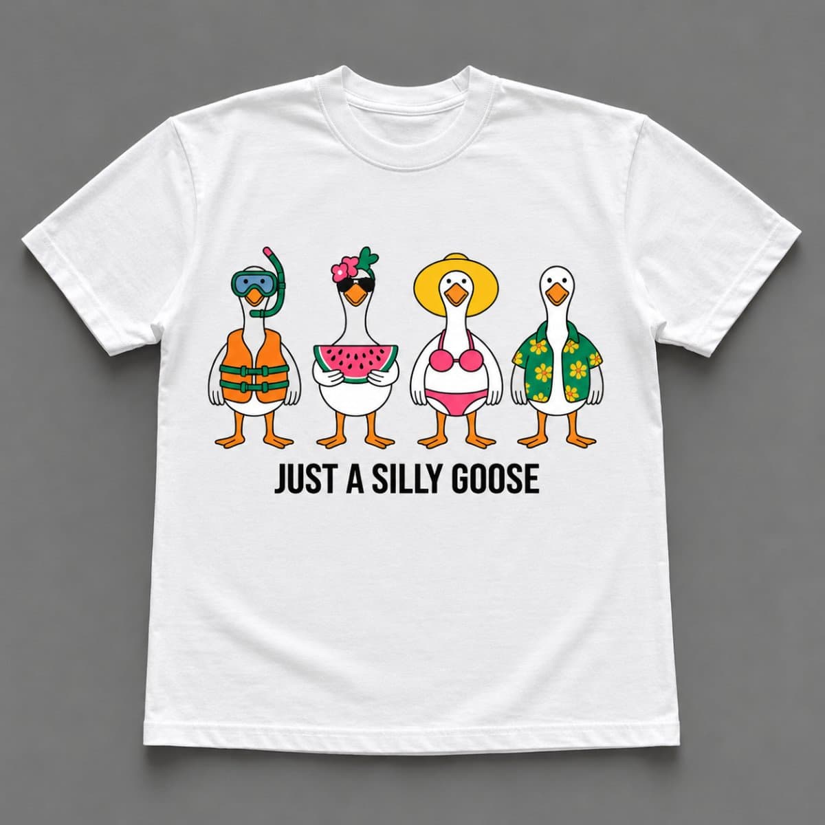 Just A Silly Goose Comfort Colors® Summer Goose Shirt