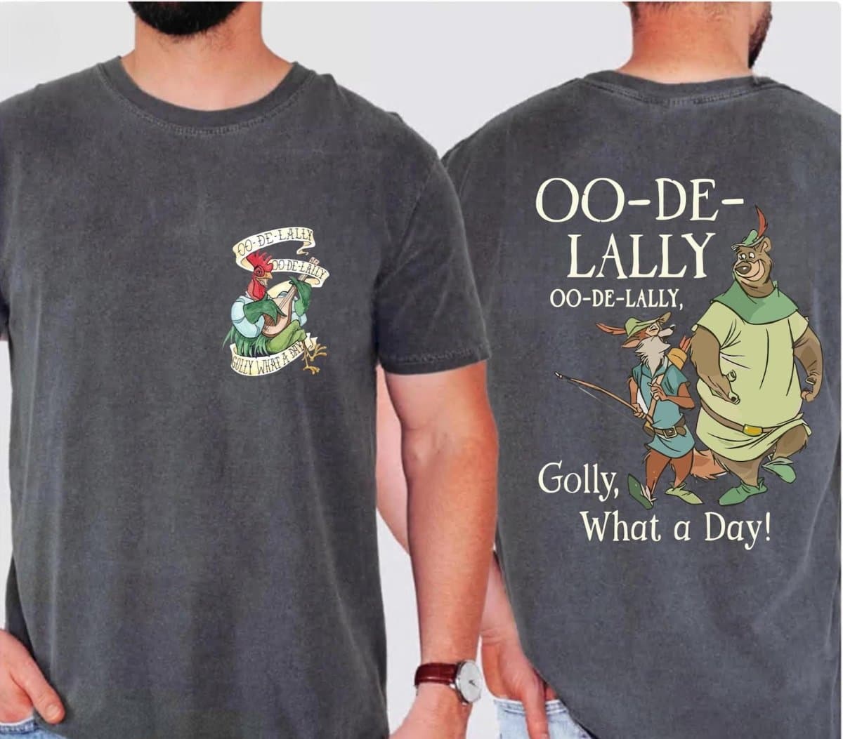 Disney Oo-De-Lally Robin Hood Little John Allan-a-Dale Tee, Golly What A Day Tee, Disney Trip Tee, Robin Hood Fans Birthday Tee Holiday Gift